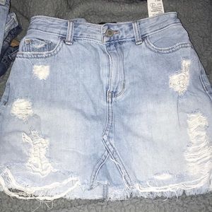 Hollister jean skirt